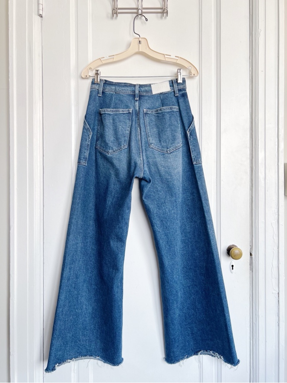 Pistola • Penny Utility High Rise Wide Leg jeans in Camden blue stretch curvy - Picture 9 of 11